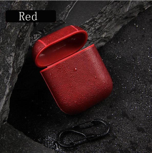 red leather design protective cover for iphone airpods fashion anti-lost shell hook 4 colors brown black red high quality
red leather design protective cover for iphone airpods fashion anti-lost shell hook 4 colors brown black red high quality