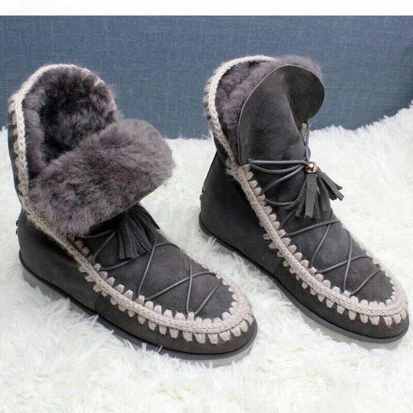 2019 platform designer luxury plush half boots australia leather fashion women/men dark grey genuine leather ing, Black
2019 platform designer luxury plush half boots australia leather fashion women/men dark grey genuine leather ing, Black