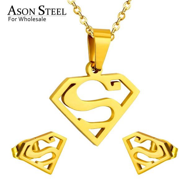 asonsteel gold color jewelry sets 316l stainless steel for women 2019 irregular pendant necklace small stud earrings for femme, Silver
asonsteel gold color jewelry sets 316l stainless steel for women 2019 irregular pendant necklace small stud earrings for femme, Silver