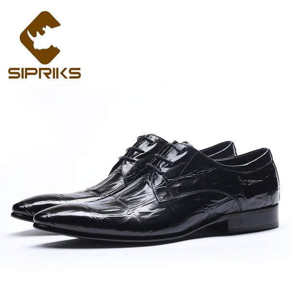 sipriks genuine leather printed crocodile skin dress shoes mens wine red burgundy business office gents suit formal tuxedo shoes, Black
sipriks genuine leather printed crocodile skin dress shoes mens wine red burgundy business office gents suit formal tuxedo shoes, Black