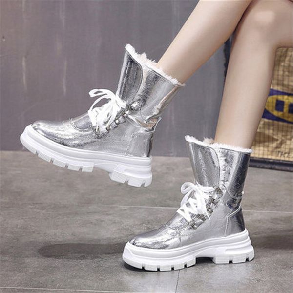 women winter boots non-slip waterproof snow boots women thick plush super warm ankle fashion silver wedge platform shoes, Black
women winter boots non-slip waterproof snow boots women thick plush super warm ankle fashion silver wedge platform shoes, Black