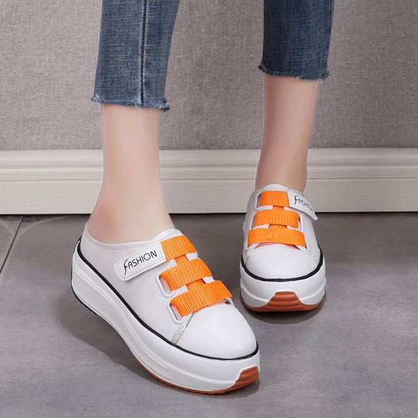 black white canvas platform wedge slippers women mules shoes leisure stealth increase slippers women closed toe sandals 2020
black white canvas platform wedge slippers women mules shoes leisure stealth increase slippers women closed toe sandals 2020