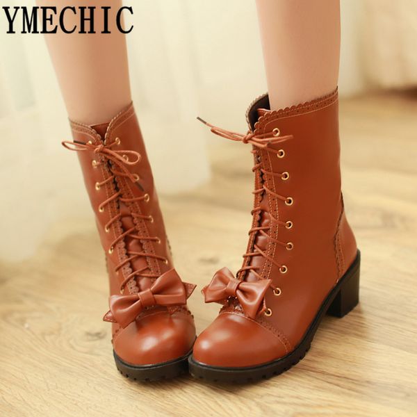 ymechic 2019 lolita butterfly-knot block high heel shoes lace up cross tied ruffles ankle motorcycle combat boots plus size 43, Black
ymechic 2019 lolita butterfly-knot block high heel shoes lace up cross tied ruffles ankle motorcycle combat boots plus size 43, Black