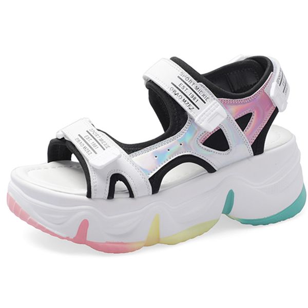 rasmeup rainbow sole women's platform sandals 2020 summer fashion bling style women comfortable shoes ladies beach footwears, Black
rasmeup rainbow sole women's platform sandals 2020 summer fashion bling style women comfortable shoes ladies beach footwears, Black