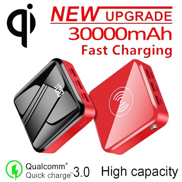 30000mah power bank portable qi wireless charger battery charging led lighting digital display built-in wireless mobile power
30000mah power bank portable qi wireless charger battery charging led lighting digital display built-in wireless mobile power