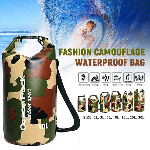 outdoor camouflage boating kayaking pvc waterproof dry bag lightweight diving floating camping hiking swimming travel bag
outdoor camouflage boating kayaking pvc waterproof dry bag lightweight diving floating camping hiking swimming travel bag