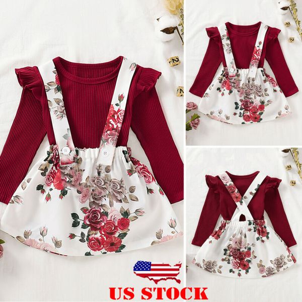 newborn baby girls autumn long sleeve floral skirt 2pcs outfit clothes set, White
newborn baby girls autumn long sleeve floral skirt 2pcs outfit clothes set, White