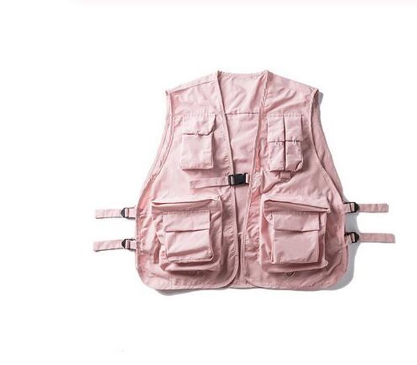 women and men military multiple pockets cargo vest hip hop vest dad core sleeveless jacket gilet men's streetwear, Black;white
women and men military multiple pockets cargo vest hip hop vest dad core sleeveless jacket gilet men's streetwear, Black;white