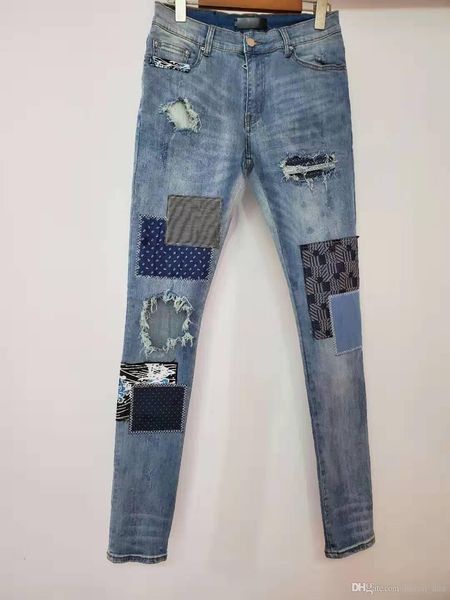 mens designer jeans fashion washed denim high street elastic patchwork ancient jeans skinny spliced ripped biker pants us size, Blue
mens designer jeans fashion washed denim high street elastic patchwork ancient jeans skinny spliced ripped biker pants us size, Blue