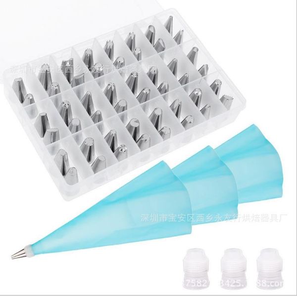 54pcs / комплект десерт декораторы силиконовые обледенение piping крем кондитерский мешок + 48 нержавеющая сталь насадка набор diy торт укра
54pcs / комплект десерт декораторы силиконовые обледенение piping крем кондитерский мешок + 48 нержавеющая сталь насадка набор diy торт укра