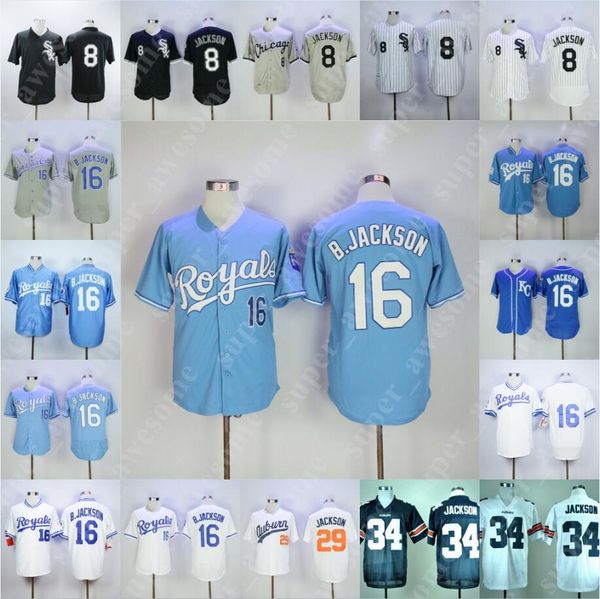 Bo Jackson Jersey Kansas City 16 Royals Chicago 8 White Sox Baseball Jerseys All Stitched Home Away White Grey Light Blue Black
Bo Jackson Jersey Kansas City 16 Royals Chicago 8 White Sox Baseball Jerseys All Stitched Home Away White Grey Light Blue Black