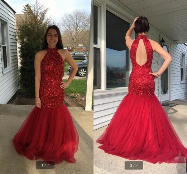 real ps mermaid red tulle prom dress 2019 sparkling beaded sequins crystals long prom gowns vestidos de festa pageant prom dresses, Black
real ps mermaid red tulle prom dress 2019 sparkling beaded sequins crystals long prom gowns vestidos de festa pageant prom dresses, Black