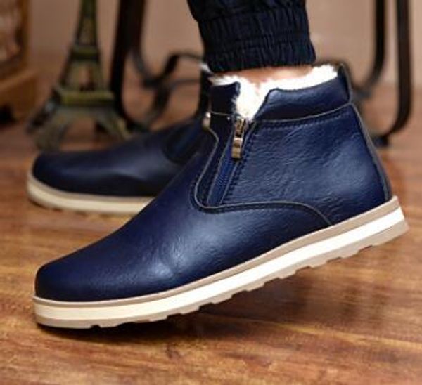 fashion new men's snow boots in winter men's british warm boots, suede leather shoes, high uppers, leisure and thickening cotton b, Black
fashion new men's snow boots in winter men's british warm boots, suede leather shoes, high uppers, leisure and thickening cotton b, Black