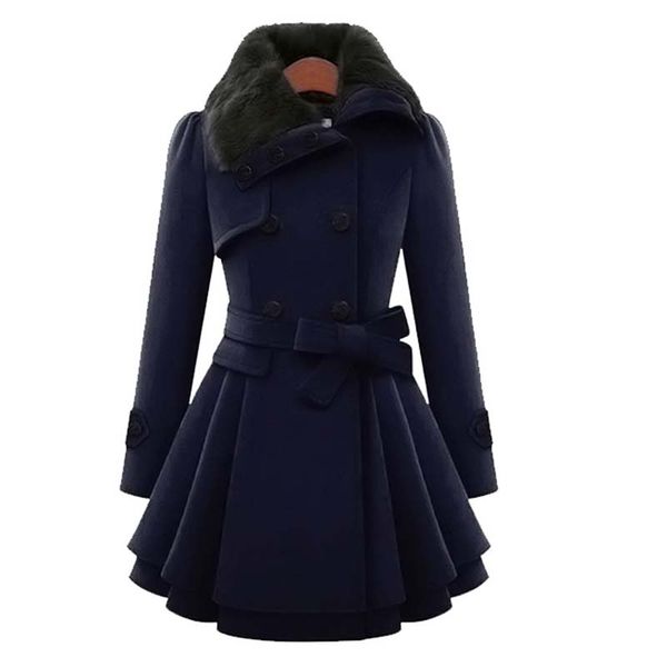 solid color temperament lapel double-breasted coat women's woolen 2019 women woolen coat autumn winter women's new slim lxl18, Black
solid color temperament lapel double-breasted coat women's woolen 2019 women woolen coat autumn winter women's new slim lxl18, Black