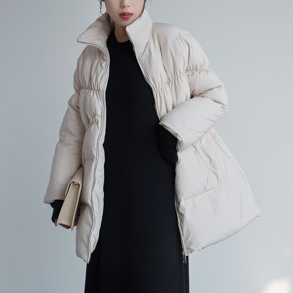 johnature office lady long winter coat women clothes 2019 new thick warm solid color parka womens winter jackets and coats, Black
johnature office lady long winter coat women clothes 2019 new thick warm solid color parka womens winter jackets and coats, Black