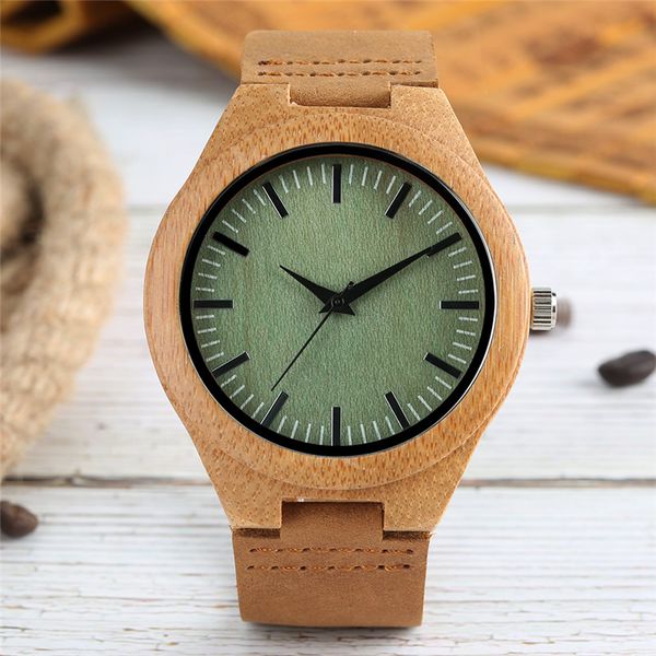 gift green dial natural bamboo wood watch men brown leather wooden clock male hour reloj de madera, Slivery;brown
gift green dial natural bamboo wood watch men brown leather wooden clock male hour reloj de madera, Slivery;brown