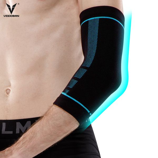 veidoorn fitness gym protective elbow support brace compression elbow sleeve, Black;gray
veidoorn fitness gym protective elbow support brace compression elbow sleeve, Black;gray