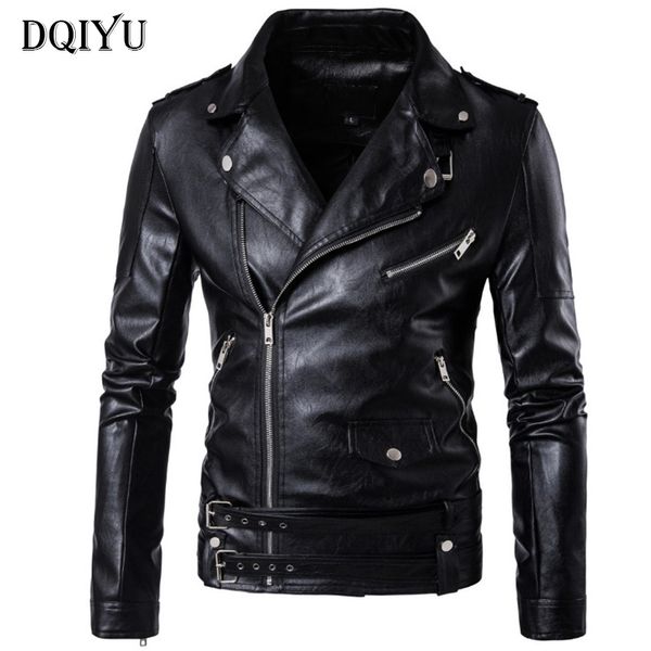 dqiyu boutique punk leather jacket men coats zippers slim fit motorcycle leather jacket england design biker male 5xl, Black
dqiyu boutique punk leather jacket men coats zippers slim fit motorcycle leather jacket england design biker male 5xl, Black