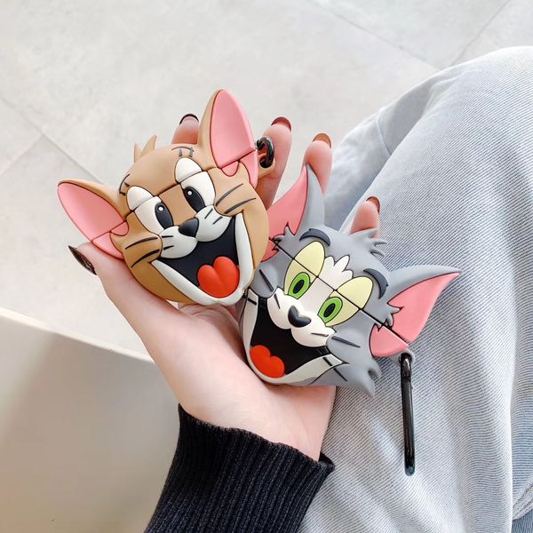 fashion silicone case for airpods pro3 bluetooth headset shockproof cover for airpods 1/2 cartoon cat and mouse print storage box
fashion silicone case for airpods pro3 bluetooth headset shockproof cover for airpods 1/2 cartoon cat and mouse print storage box