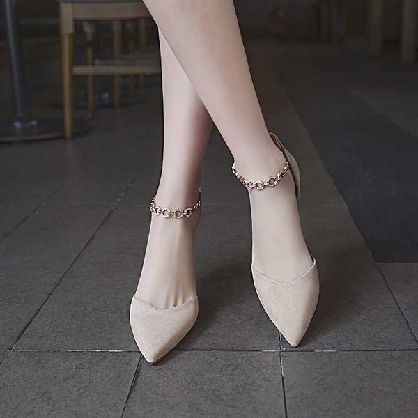 buckle new pointy thin heel baotou solid little fresh high heels cat heel sandals, Black
buckle new pointy thin heel baotou solid little fresh high heels cat heel sandals, Black
