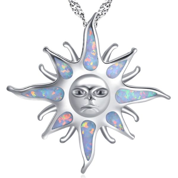 cz silver sun pendant fashion blue / white purple / color opal necklace wedding jewelry gift (color: white purple blue
cz silver sun pendant fashion blue / white purple / color opal necklace wedding jewelry gift (color: white purple blue