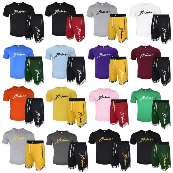 balmain men tracksuit summer designer t-shirt+short pant 2 piece sets solid color outfit suits tracksuits, Gray
balmain men tracksuit summer designer t-shirt+short pant 2 piece sets solid color outfit suits tracksuits, Gray