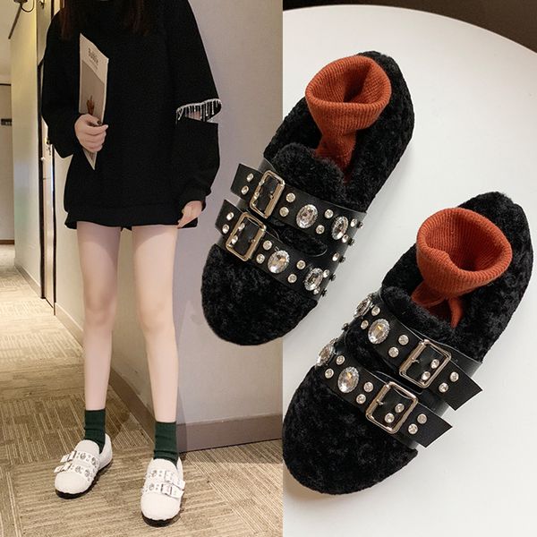 shoes woman 2019 casual female sneakers women autumn all-match round toe flats loafers fur women's moccasins new fall winter, Black
shoes woman 2019 casual female sneakers women autumn all-match round toe flats loafers fur women's moccasins new fall winter, Black
