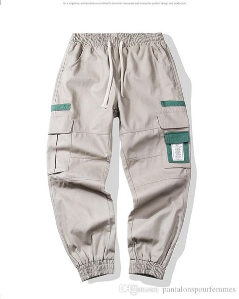 mens casual overalls loose contrast color lacing street style mens pants with multi legged pockets pants, Black
mens casual overalls loose contrast color lacing street style mens pants with multi legged pockets pants, Black