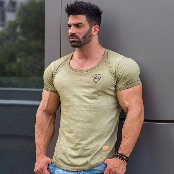men's cotton short sleeve t-shirt summer new gyms fitness t-shirt men's casual jogger print, White;black
men's cotton short sleeve t-shirt summer new gyms fitness t-shirt men's casual jogger print, White;black