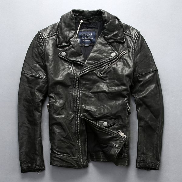 men's leather & faux motorcycle 2021 jacket genuine vegetable-tanned goatskin diagonal zipper lapel coat black
men's leather & faux motorcycle 2021 jacket genuine vegetable-tanned goatskin diagonal zipper lapel coat black