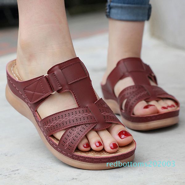 women premium orthopedic open toe sandals vintage anti-slip shoes soft breathable slippers for summer sale r03, Black
women premium orthopedic open toe sandals vintage anti-slip shoes soft breathable slippers for summer sale r03, Black