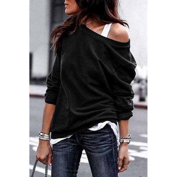 ins solid color sweater womens autumn new european and american-style-trimmed collar long sleeve womens loose-fit sweaters on behalf of, Black
ins solid color sweater womens autumn new european and american-style-trimmed collar long sleeve womens loose-fit sweaters on behalf of, Black