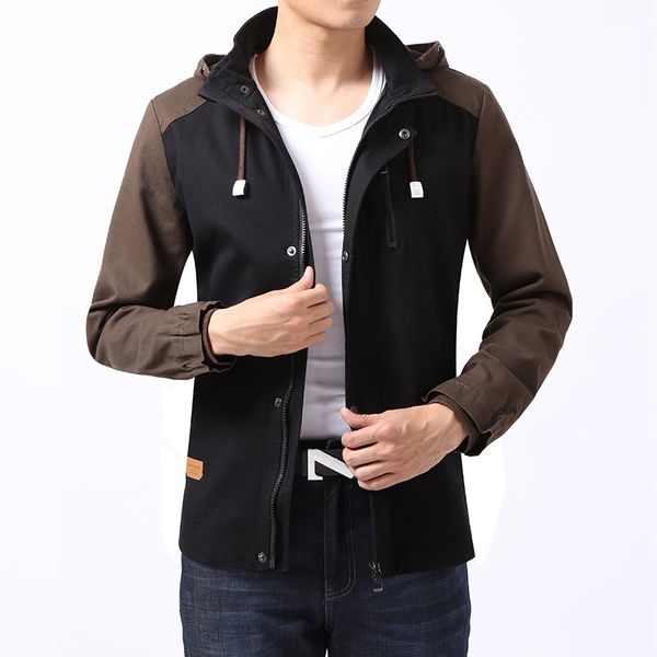 quality jacket patchwork ballbase mens hooded jackets slim fit long sleeve homme windbreaker coat brand clothing drop shipping, Black;brown
quality jacket patchwork ballbase mens hooded jackets slim fit long sleeve homme windbreaker coat brand clothing drop shipping, Black;brown