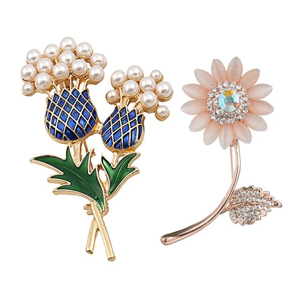 2 pcs fashion glaze imitation pearl pineapple tree brooch european and american foreign trade jewelry rhinestone alloy sun flow
2 pcs fashion glaze imitation pearl pineapple tree brooch european and american foreign trade jewelry rhinestone alloy sun flow
