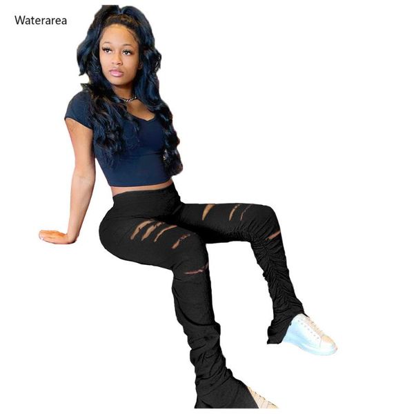 summer high waist hole sweatpants women joggers elastic summer stacked leggings bell bottom trouser split hem flare ruched pant, Black;white
summer high waist hole sweatpants women joggers elastic summer stacked leggings bell bottom trouser split hem flare ruched pant, Black;white