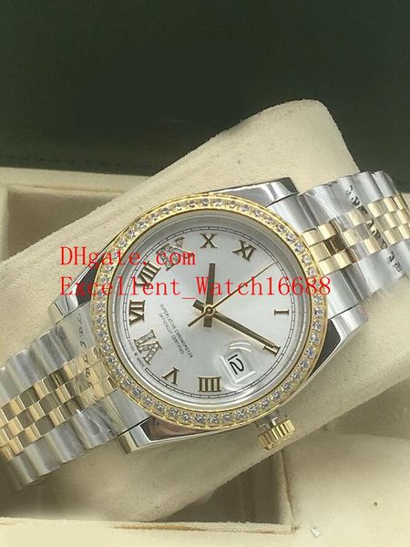 6 colour quality watches date just 36 mm 116243 126284 126334 126283 279171 126281 two tone gold diamond bezel asia 2813 movement, Slivery;brown
6 colour quality watches date just 36 mm 116243 126284 126334 126283 279171 126281 two tone gold diamond bezel asia 2813 movement, Slivery;brown