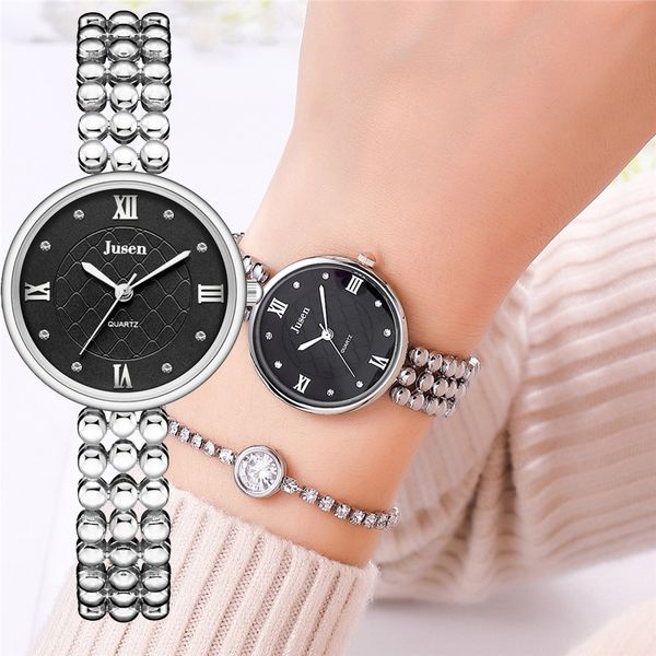 new arrival women bracelet watch fashion featured strap business wristwatch casual ladies stainless steel clock, Slivery;brown
new arrival women bracelet watch fashion featured strap business wristwatch casual ladies stainless steel clock, Slivery;brown
