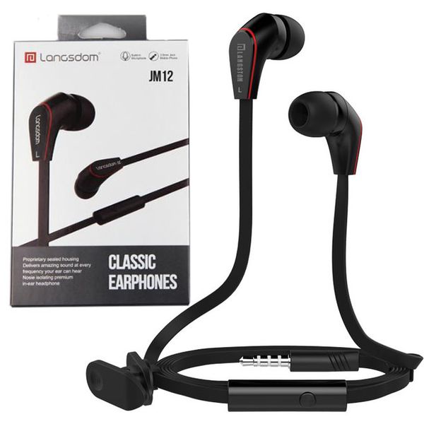 langsdom jm12 earphone smart stereo hifi in-ear earbuds 3.5mm noodles line wired earphones with microphone retail package
langsdom jm12 earphone smart stereo hifi in-ear earbuds 3.5mm noodles line wired earphones with microphone retail package