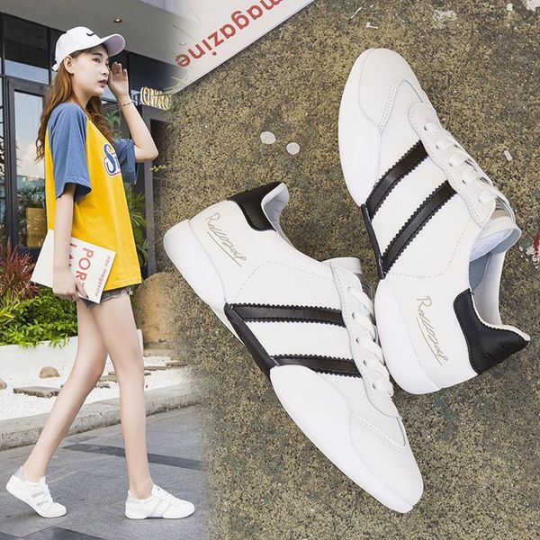 small white shoes female student board shoes autumn joker flat bottom lace board leisure women's, Black
small white shoes female student board shoes autumn joker flat bottom lace board leisure women's, Black