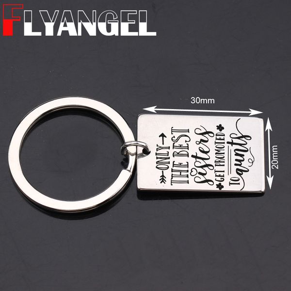 flyangel fashion sister keychain engraved only the sister get promoted to aunts keyring jewelry gifts for, Silver
flyangel fashion sister keychain engraved only the sister get promoted to aunts keyring jewelry gifts for, Silver