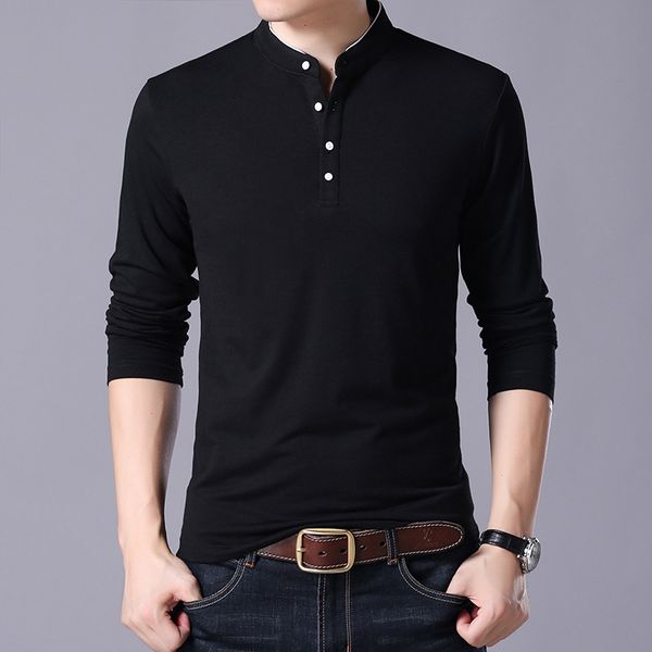 spring and autumn t shirt men stand collar four button men's 95 cotton tide cotton style full sleeve pure color long shirt, White;black
spring and autumn t shirt men stand collar four button men's 95 cotton tide cotton style full sleeve pure color long shirt, White;black