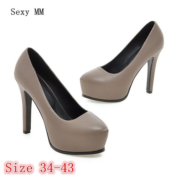 women high heel shoes platform pumps woman thin high heels party wedding shoes ladies kitten heels plus size 34 - 40 41 42 43 t200618, Black
women high heel shoes platform pumps woman thin high heels party wedding shoes ladies kitten heels plus size 34 - 40 41 42 43 t200618, Black