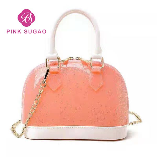 

Pink sugao designer shoulder bag women handbags chain bag hot sales brand bag for lady wholesale 2019 new style 5 color choose