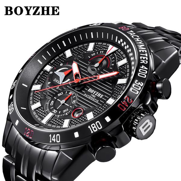 business mens mechanical watches stainless steel sports chronograph automatic watch men calendar luminous wristwatch men boyzhe, Slivery;brown
business mens mechanical watches stainless steel sports chronograph automatic watch men calendar luminous wristwatch men boyzhe, Slivery;brown