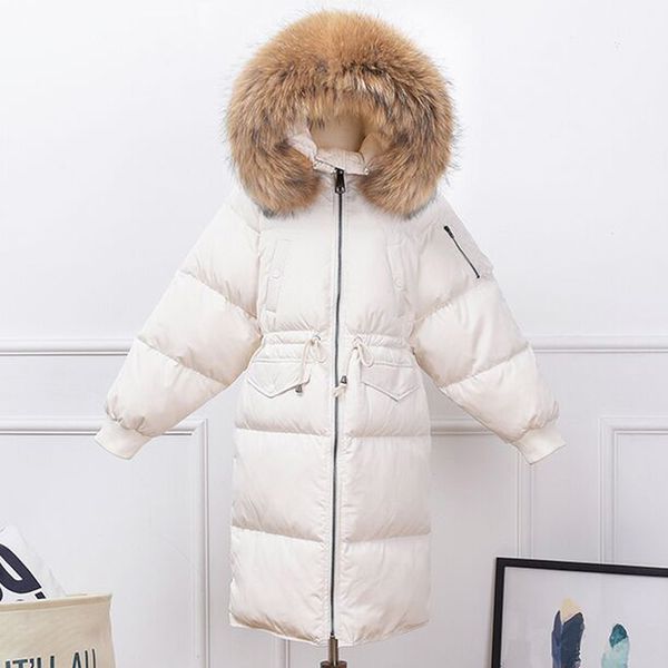 real natural raccoon fur 2018 winter jacket women white duck down jacket thick loose hooded female coat plus size parkas, Black
real natural raccoon fur 2018 winter jacket women white duck down jacket thick loose hooded female coat plus size parkas, Black