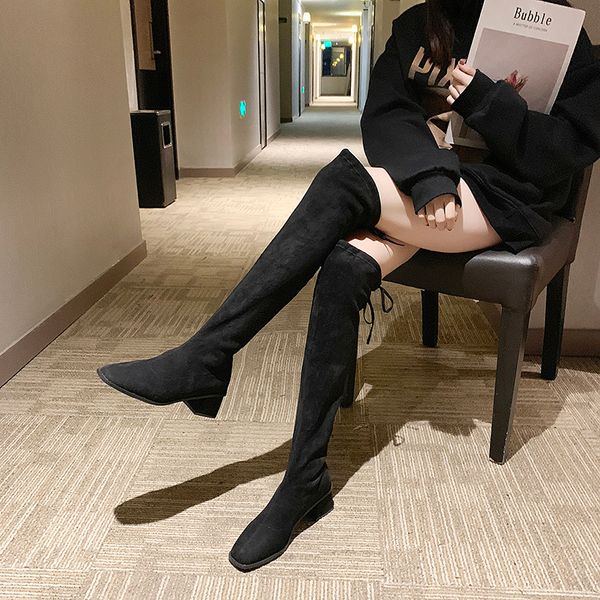 brand women's shoes thigh-high boots booties ladies lace up winter footwear round toe clogs platform boots-women fashion, Black
brand women's shoes thigh-high boots booties ladies lace up winter footwear round toe clogs platform boots-women fashion, Black
