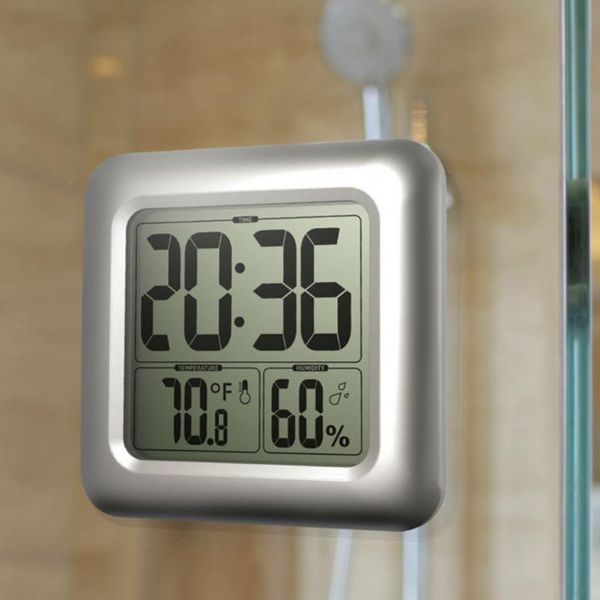 waterproof hygrometer bathroom large screen shower lcd display square clock 
waterproof hygrometer bathroom large screen shower lcd display square clock
