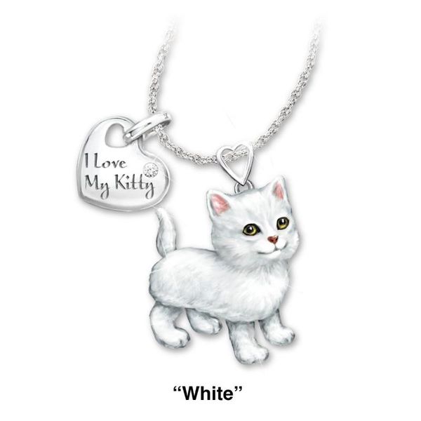 i love my kitty" silver cute white cat necklace pendant popular love pets jewelry kitty necklace for women jewelry gifts
i love my kitty" silver cute white cat necklace pendant popular love pets jewelry kitty necklace for women jewelry gifts