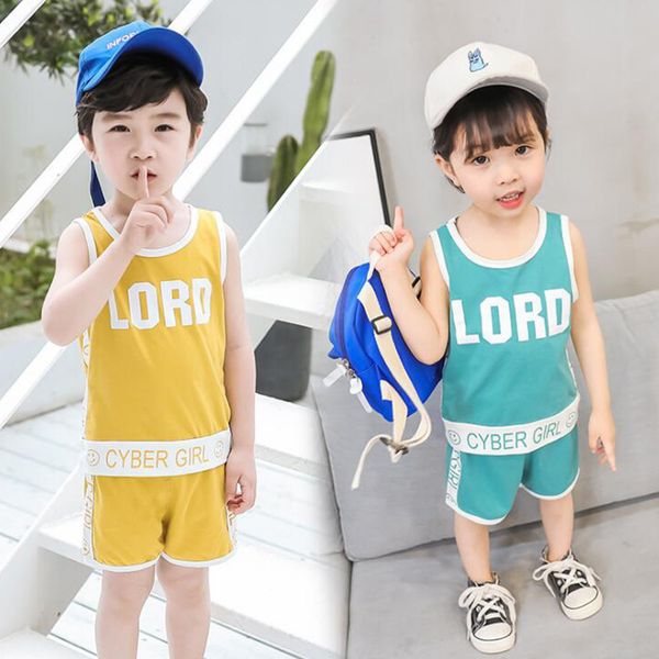 Whosesale Summer Children's Suit Summer 2019 New Sleeveless Vest Suit For Boys And Girls Printing Two-piece Set
Whosesale Summer Children's Suit Summer 2019 New Sleeveless Vest Suit For Boys And Girls Printing Two-piece Set