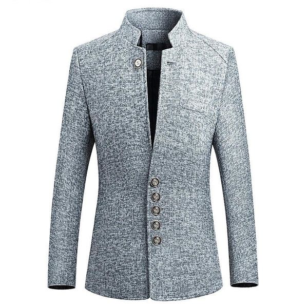men 2019 spring new chinese style business casual stand collar male blazer slim fit mens blazer jacket size m-5xl, White;black
men 2019 spring new chinese style business casual stand collar male blazer slim fit mens blazer jacket size m-5xl, White;black